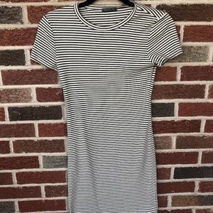 NEVER USED- SOPRANO Cream and black striped body on dress.